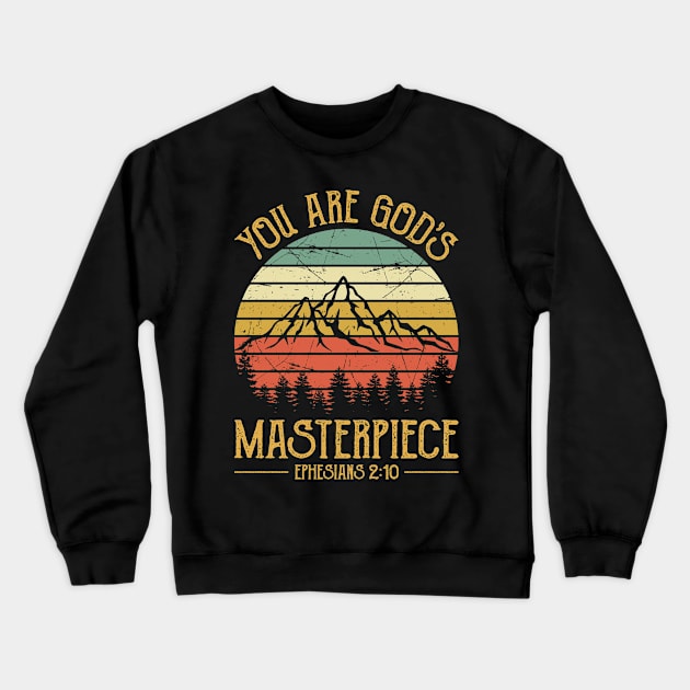 Vintage Christian You Are God's Masterpiece Crewneck Sweatshirt by GreggBartellStyle